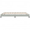 Łóżko Box Spring bez materaca Jasnoszary 180x220 cm Aksamit