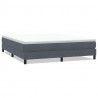 Łóżko typu Box Spring bez materaca Ciemnoszary 180x220 cm