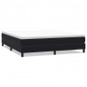 Łóżko Box Spring bez materaca Czarne 180x220 cm Aksamit