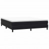Łóżko Box Spring bez materaca Czarne 180x220 cm Aksamit