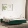 Łóżko typu Box Spring bez materaca Ciemnozielone 180x220 cm