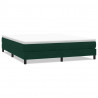 Łóżko typu Box Spring bez materaca Ciemnozielone 180x220 cm