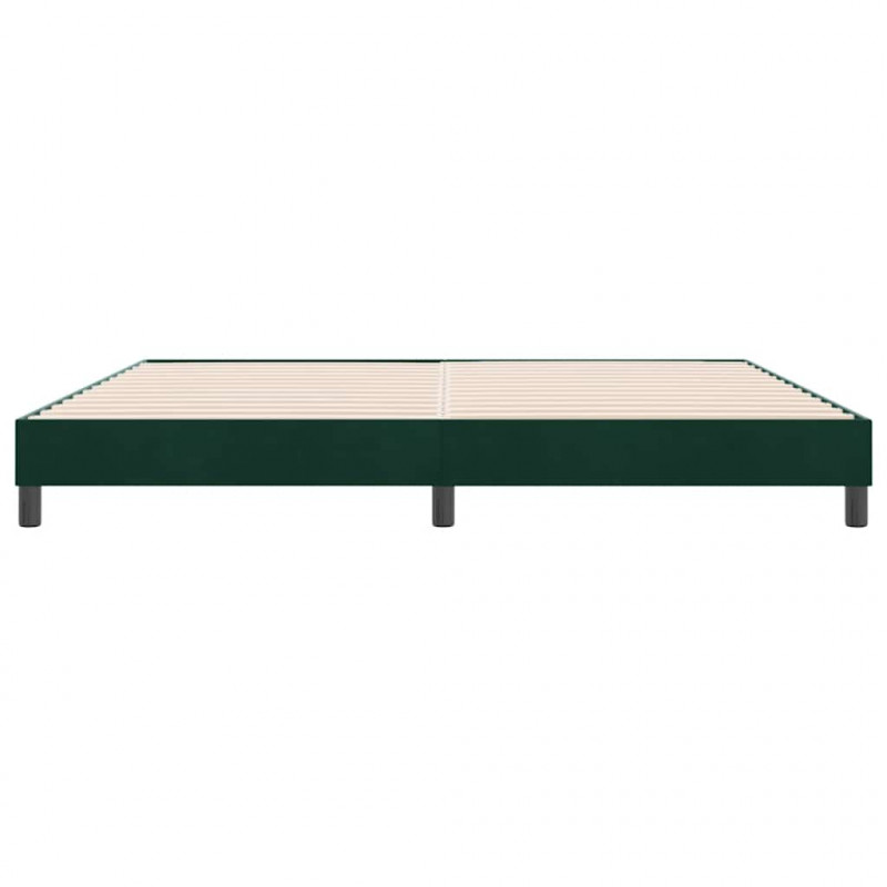 Łóżko typu Box Spring bez materaca Ciemnozielone 180x220 cm