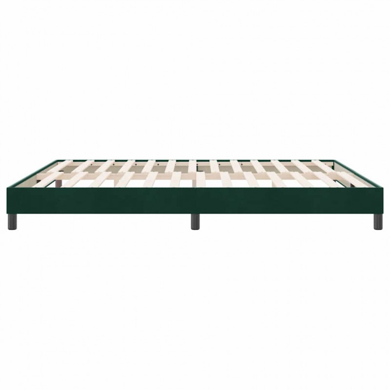 Łóżko typu Box Spring bez materaca Ciemnozielone 180x220 cm