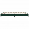 Łóżko typu Box Spring bez materaca Ciemnozielone 180x220 cm