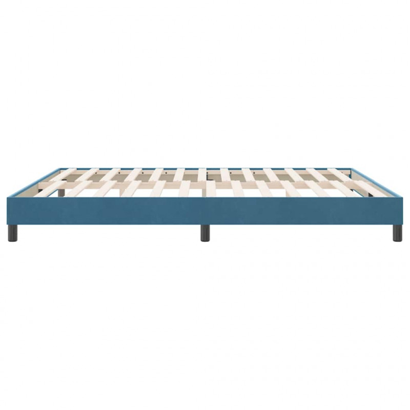 Łóżko typu Box Spring bez materaca Ciemnoniebieskie 180x220 cm