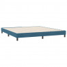 Łóżko typu Box Spring bez materaca Ciemnoniebieskie 180x220 cm