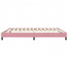 Łóżko Box Spring bez materaca Różowe 180x220 cm Aksamit