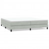 Łóżko Box Spring bez materaca Jasnoszary 200x220 cm Aksamit