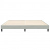 Łóżko Box Spring bez materaca Jasnoszary 200x220 cm Aksamit