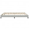 Łóżko Box Spring bez materaca Jasnoszary 200x220 cm Aksamit