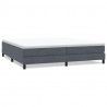 Łóżko typu Box Spring bez materaca Ciemnoszary 200x220 cm
