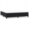 Łóżko Box Spring bez materaca Czarne 200x220 cm Aksamit