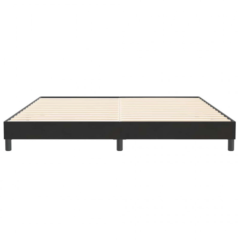 Łóżko Box Spring bez materaca Czarne 200x220 cm Aksamit