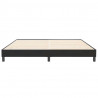 Łóżko Box Spring bez materaca Czarne 200x220 cm Aksamit