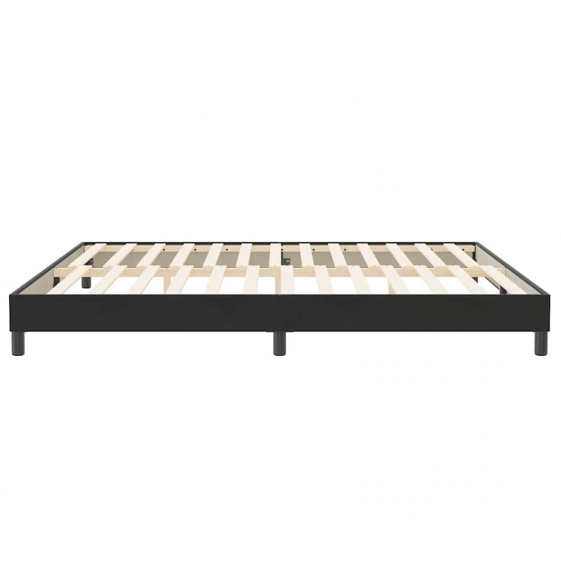 Łóżko Box Spring bez materaca Czarne 200x220 cm Aksamit