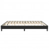 Łóżko Box Spring bez materaca Czarne 200x220 cm Aksamit