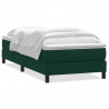 Łóżko typu Box Spring bez materaca Ciemnozielone 200x220 cm