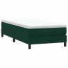 Łóżko typu Box Spring bez materaca Ciemnozielone 200x220 cm