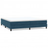 Łóżko typu Box Spring bez materaca Ciemnoniebieskie 200x220 cm