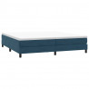 Łóżko typu Box Spring bez materaca Ciemnoniebieskie 200x220 cm