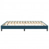 Łóżko typu Box Spring bez materaca Ciemnoniebieskie 200x220 cm