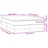Łóżko kontynentalne z materacem, niebieskie, aksamit, 160x210cm