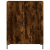 Witrynka przydymiony dąb 69,5x34x180 cm materiał drewnopochodny
