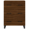 Witrynka, brązowy dąb, 69,5x34x180 cm, materiał drewnopochodny