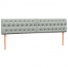 Łóżko typu Box Spring z materacem Jasnoszary 180x220 cm Aksamit
