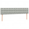 Łóżko typu Box Spring z materacem Jasnoszary 180x220 cm Aksamit