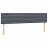 Łóżko typu Box Spring z materacem Ciemnoszary 180x220cm Aksamit