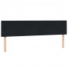 Łóżko typu Box Spring z materacami Czarny 180x210 cm Aksamit
