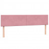 Łóżko typu Box Spring z materacami Różowy 180x210 cm Aksamit