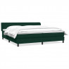 Łóżko typu Box Spring z materacami Ciemnozielone 180x220 cm