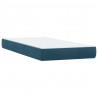 Łóżko typu Box Spring z materacami Ciemnoniebieski 180x220 cm