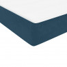 Łóżko typu Box Spring z materacami Ciemnoniebieski 180x220 cm