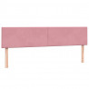 Łóżko typu Box Spring z materacami Różowy 180x220 cm Aksamit