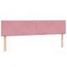 Łóżko typu Box Spring z materacami Różowy 200x220 cm Aksamit