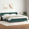 Łóżko typu Box Spring z materacami Ciemnozielone 180x220 cm