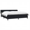 Łóżko typu Box Spring z materacami Czarny 180x210 cm Aksamit