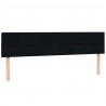 Łóżko typu Box Spring z materacami Czarny 180x210 cm Aksamit