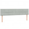 Łóżko typu Box Spring z materacami Jasnoszary 180x220 cm