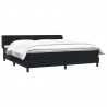 Łóżko typu Box Spring z materacami Czarny 180x220 cm Aksamit