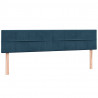 Łóżko typu Box Spring z materacami Ciemnoniebieski 180x220 cm