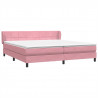 Łóżko typu Box Spring z materacami Różowy 180x220 cm Aksamit