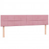 Łóżko typu Box Spring z materacami Różowy 200x220 cm Aksamit