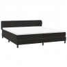 Łóżko typu Box Spring z materacami Czarny 180x210 cm Aksamit