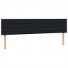 Łóżko typu Box Spring z materacami Czarny 180x210 cm Aksamit