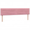Łóżko typu Box Spring z materacami Różowy 180x210 cm Aksamit